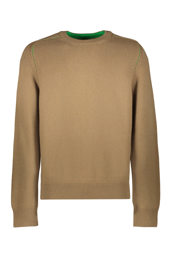 Crew-neck wool sweater-0