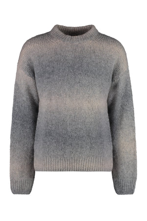 Wool-blend crew-neck sweater-0