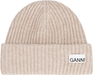 Ribbed knit beanie-1