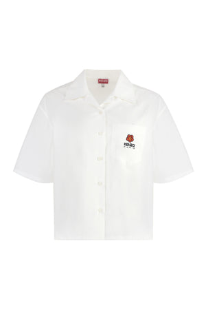 Short sleeve cotton shirt-0