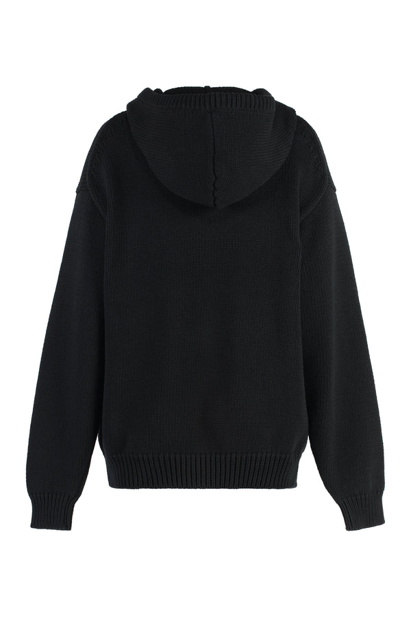 Knitted hoodie-1