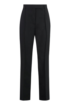 Wool blend tailored trousers-0