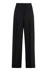 Wool blend trousers