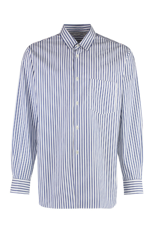 Striped cotton shirt-0