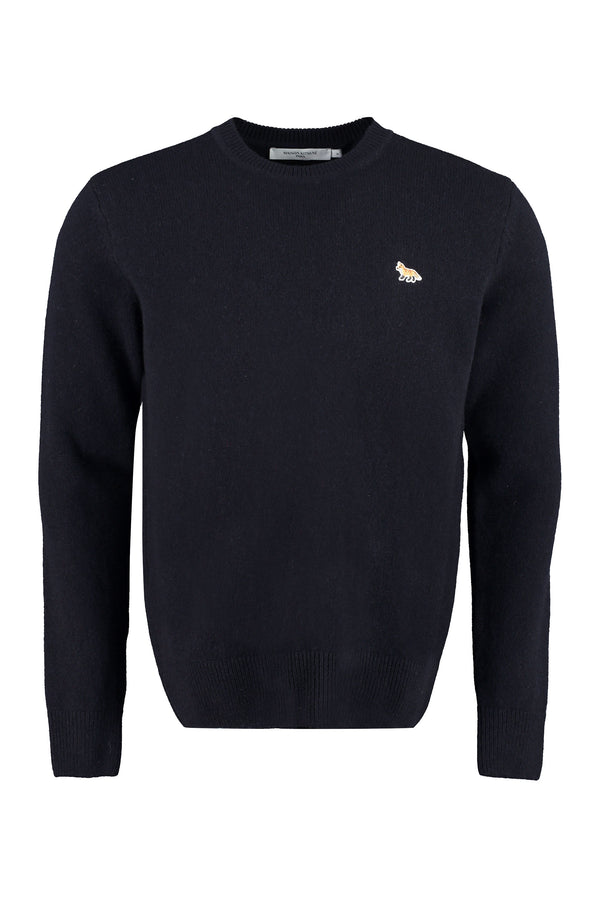 Wool crew-neck pullover-0