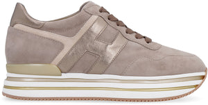 H483 leather platform sneakers-1