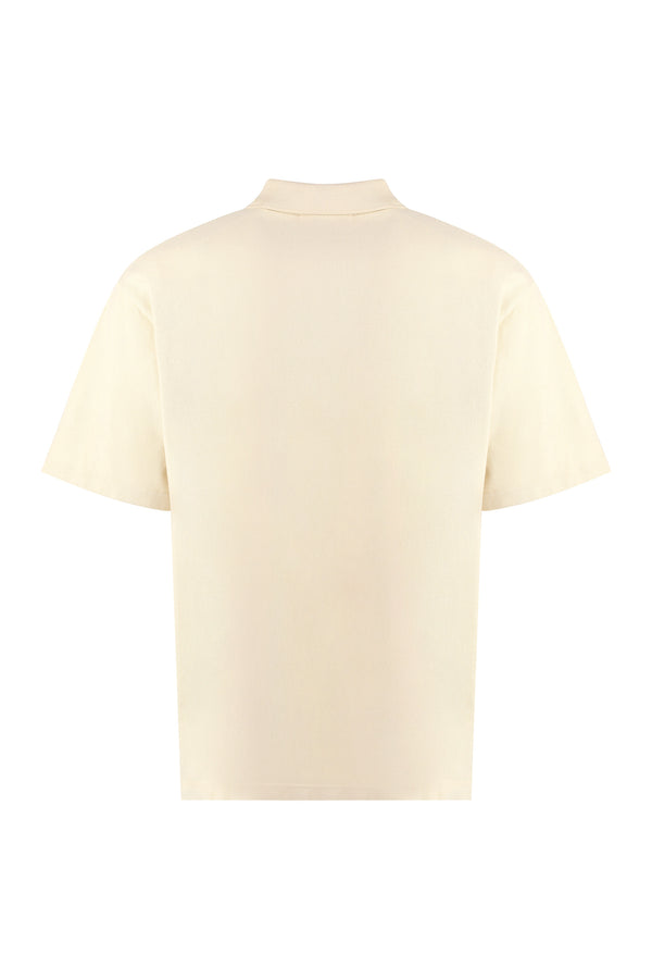 Cotton-piqué polo shirt-1