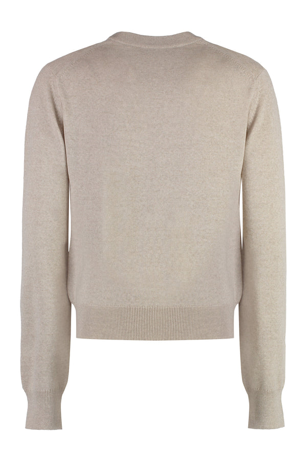 Crew-neck wool sweater-1