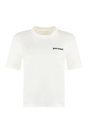 Cotton crew-neck T-shirt-0