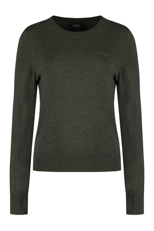 Nina crew-neck wool sweater-0