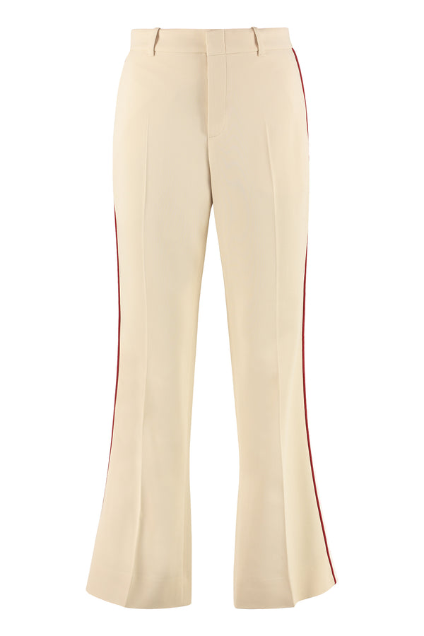 Contrasting side stripes trousers-0