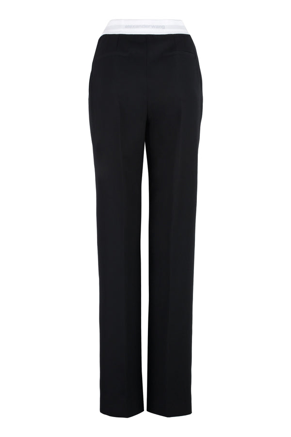 High-waist wide-leg trousers-1