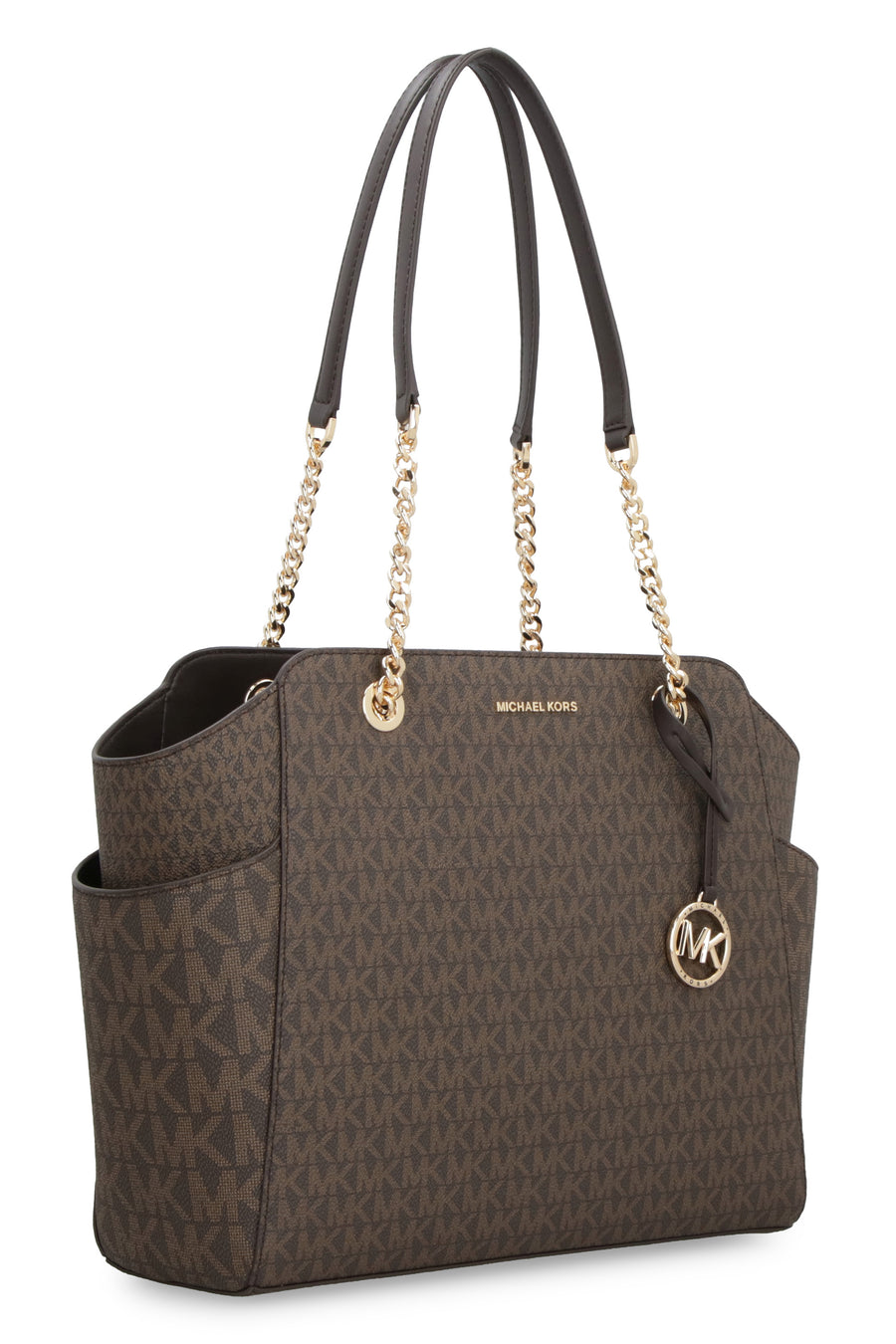 Buy the Michael Kors Tan Canvas Tote Bag