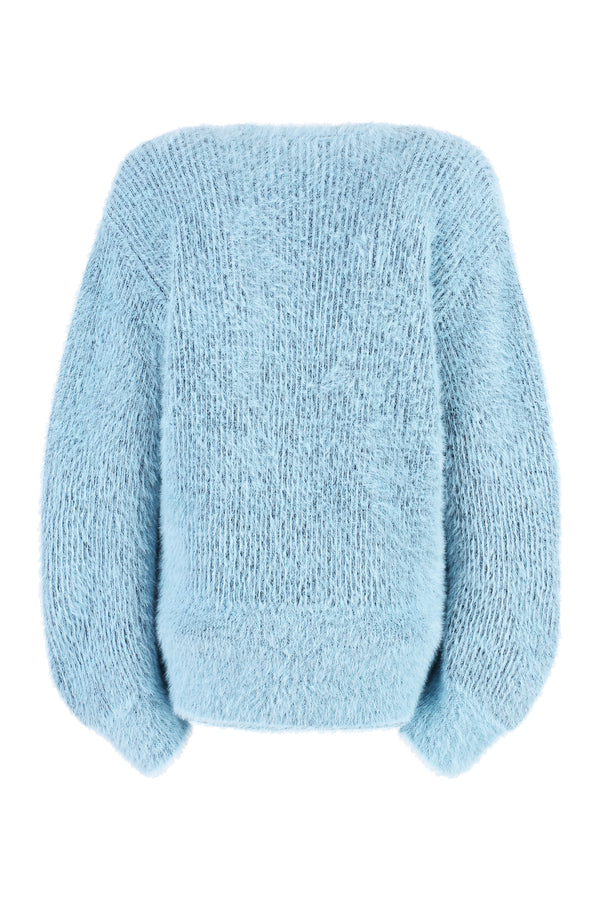 Wool blend knit cardigan-1