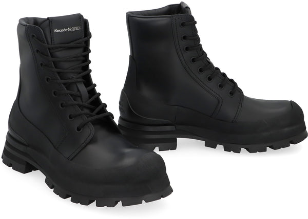 Wander leather lace-up boots-2