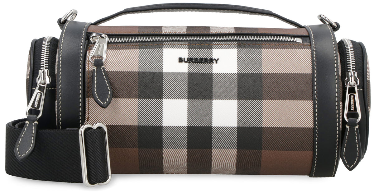 Burberry - Sound messenger bag with check motif