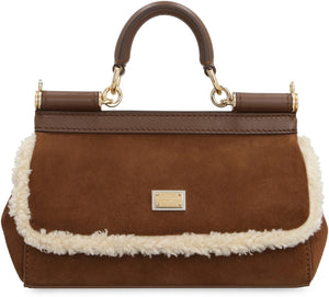 Dolce & Gabbana Medium Sicily Shearling Tote Bag