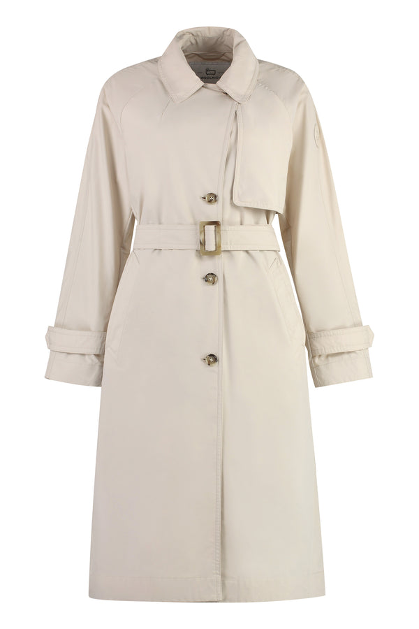 Techno fabric trench coat-0