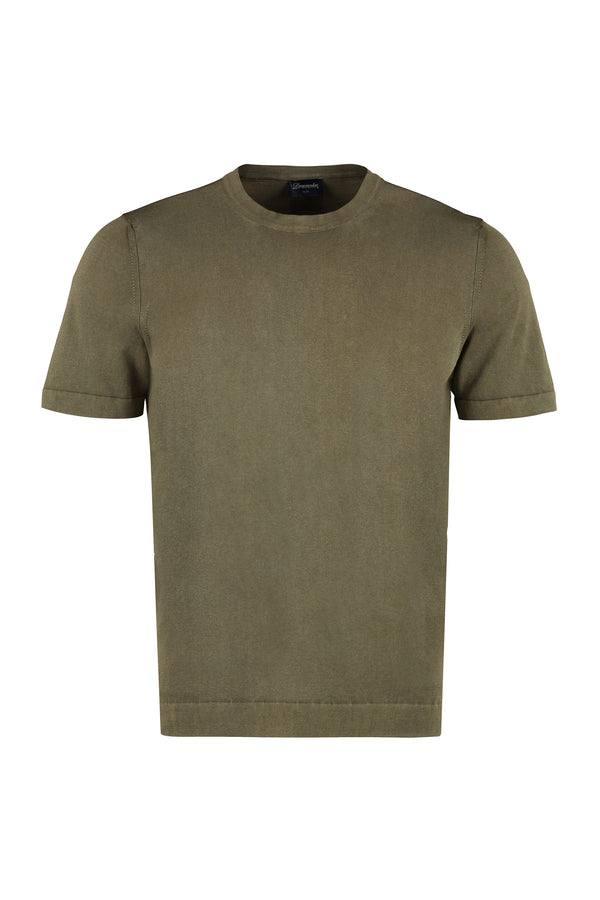 Cotton crew-neck T-shirt-0