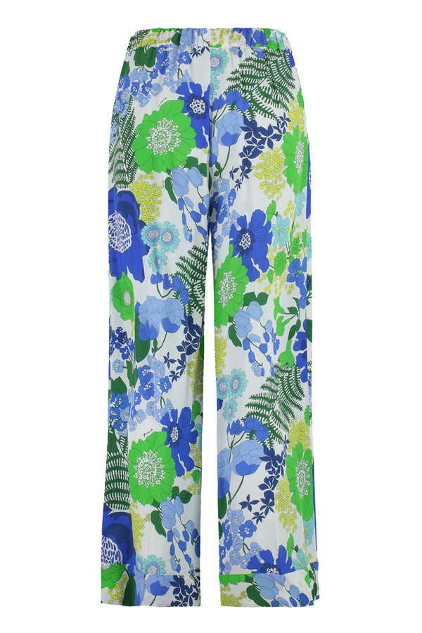 Printed silk pants-1