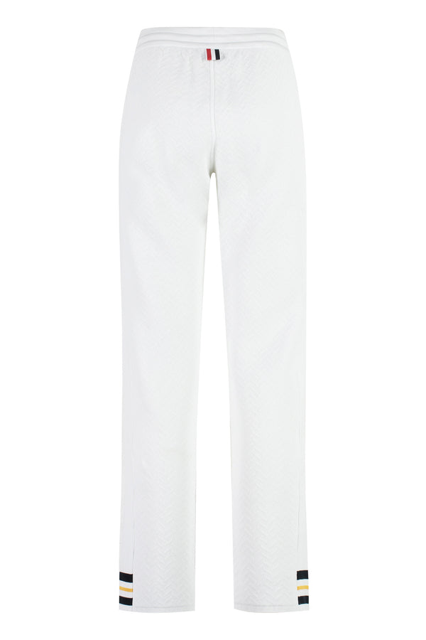 Drawstring waist track pants-1