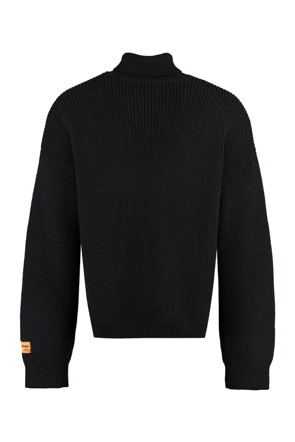 Wool turtleneck sweater-1