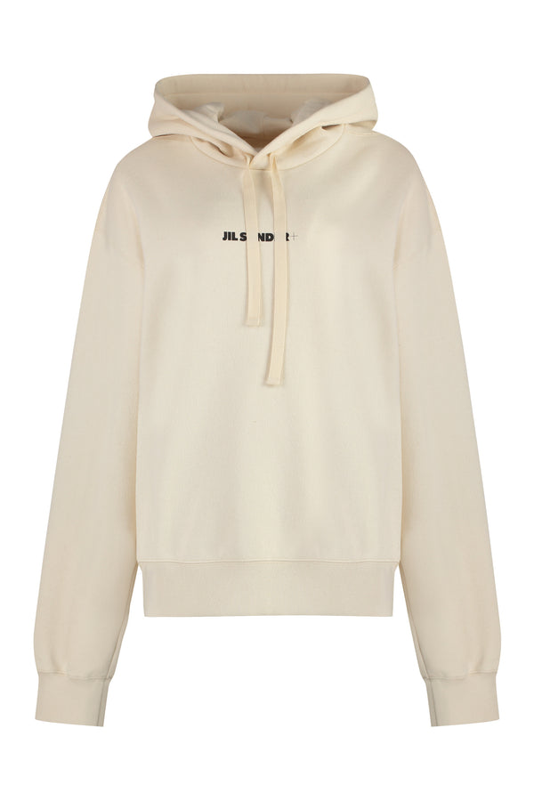 Logo cotton hoodie-0