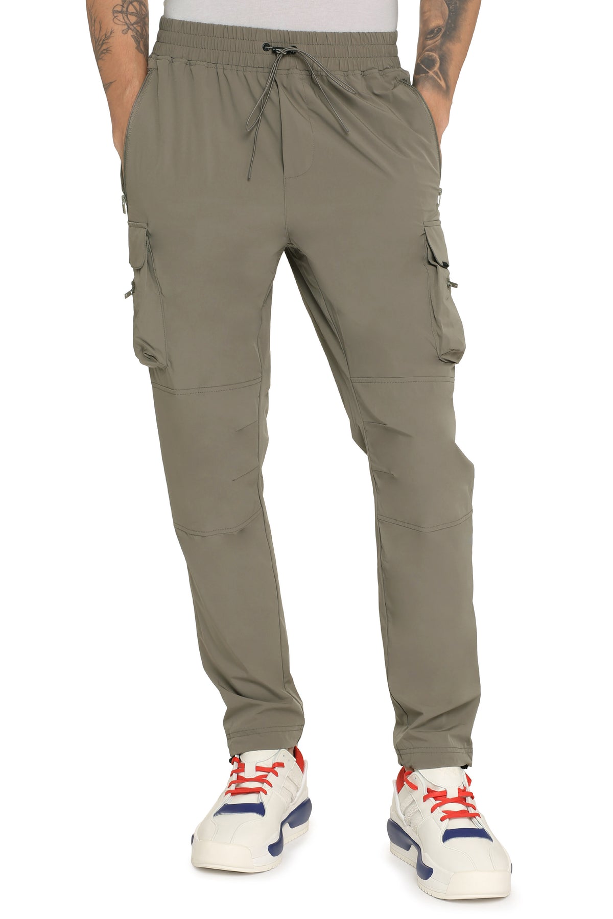 River Island Zip Cuff Cargo Trousers - Khaki | very.co.uk