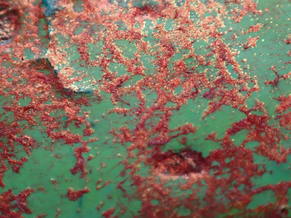 Kimberli Werner, work in progress, abstract art, orange and green