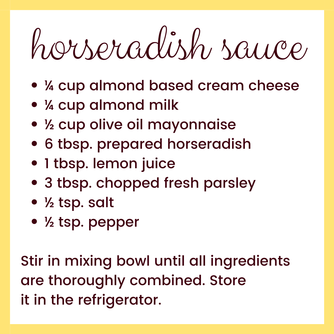 Easy, horseradish sauce! Perfect prime rib side.