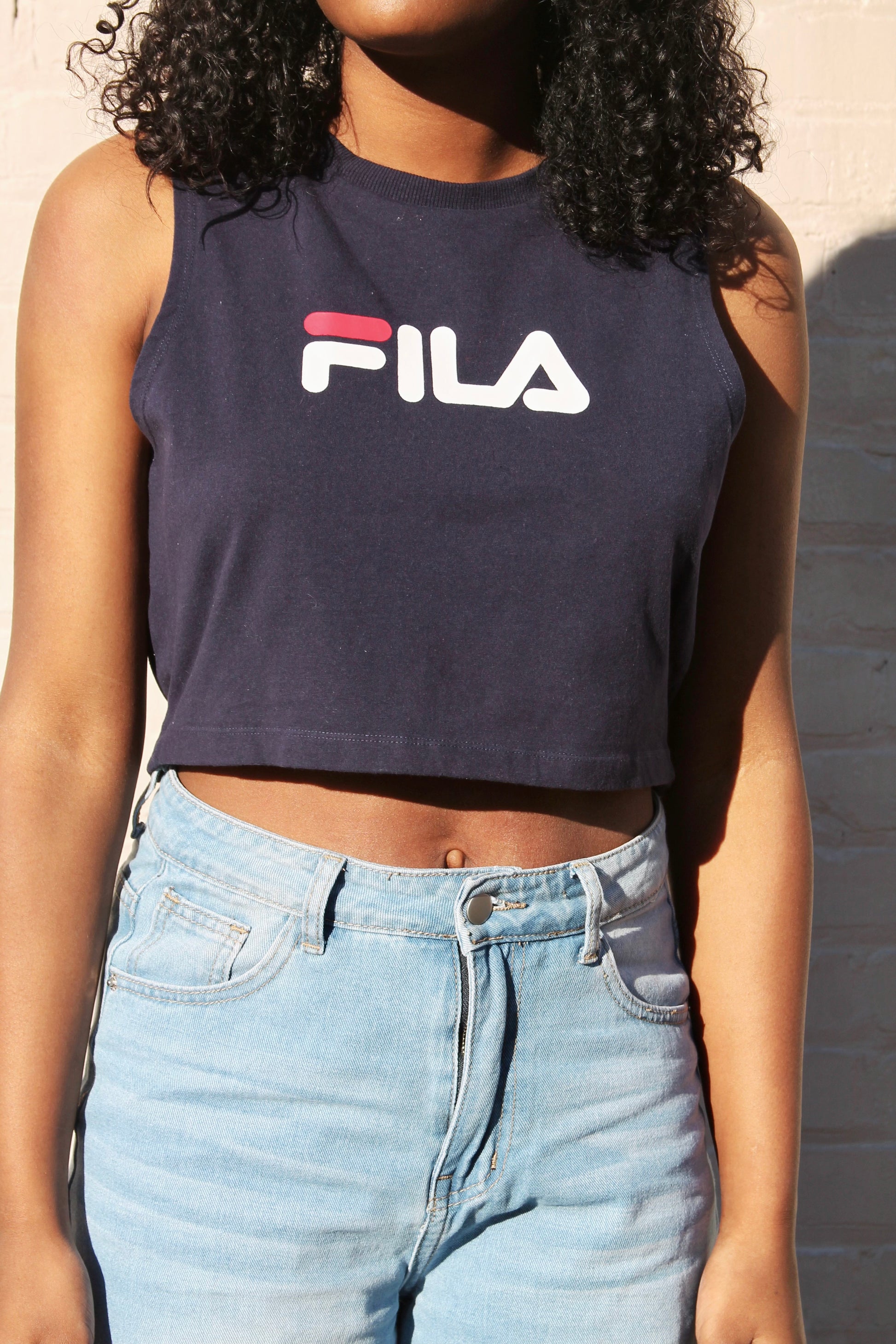 FILA open crop top, large – Foxy Fable