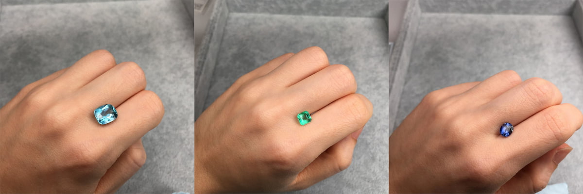 HIKARUISHI(ひかるいし)素敵な宝石の選び方2 (写真の見方) finger