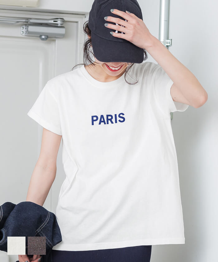 PARISロゴTシャツ