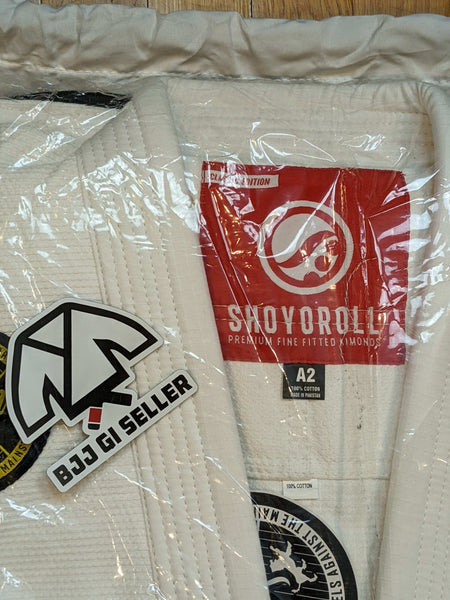 Shoyoroll Batch 71 Competitor Retro • White • A2 • BRAND NEW – BJJ