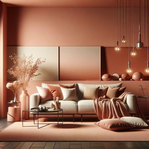 Salon cocooning terracotta