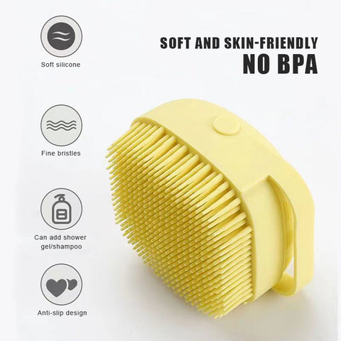 2022 New Soft Safety Silicone Pet Bath Brush