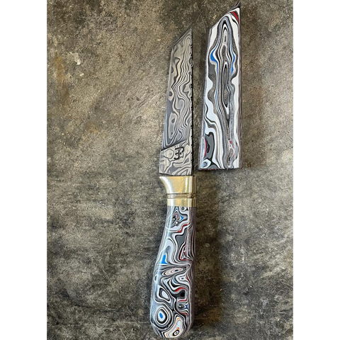PHILLIPS FORGED HAND CRAFTED CHEF KNIFE IN KNOXVILLE TENNESSEE DAMASTEEL