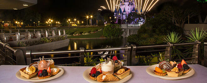 couples fireworks dessert party disney world