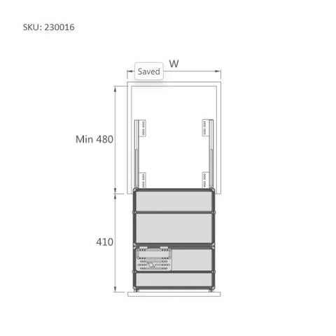 Pull-out base cabinet unit_230016