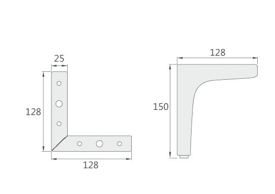 Dimension of Winnec Furniture Leg 913140