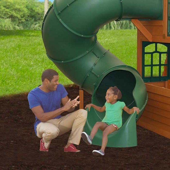 big backyard cloverdale wooden playset by kidkraft