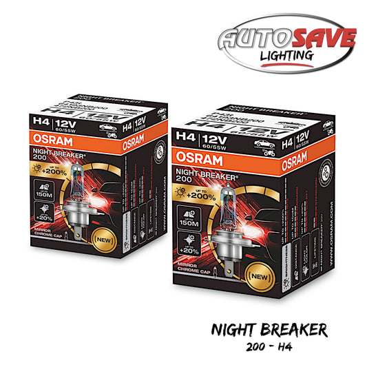 OSRAM Night Breaker Silver H7, Twin Headlight Bulbs