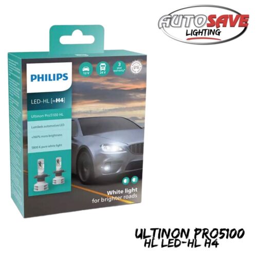 Kit Ampoules LED HB4 (9006) PHILIPS Ultinon Pro9100 5800K +350%