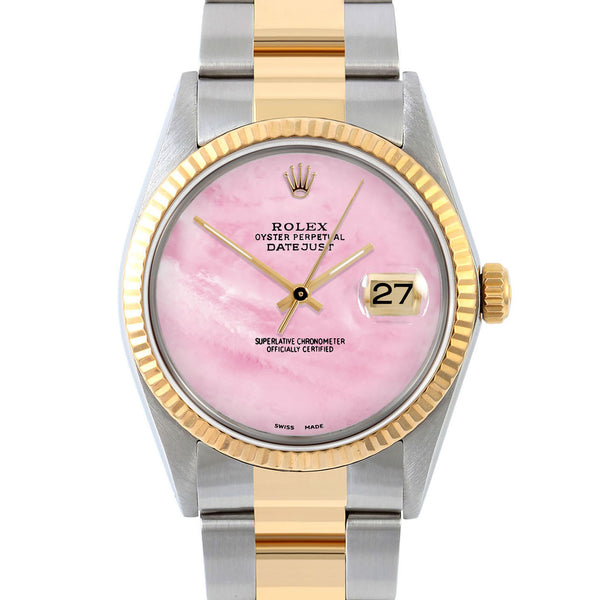 Rolex pink mother of clearance pearl