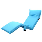 Artiss Adjustable Beach Sun Pool Lounger - Blue