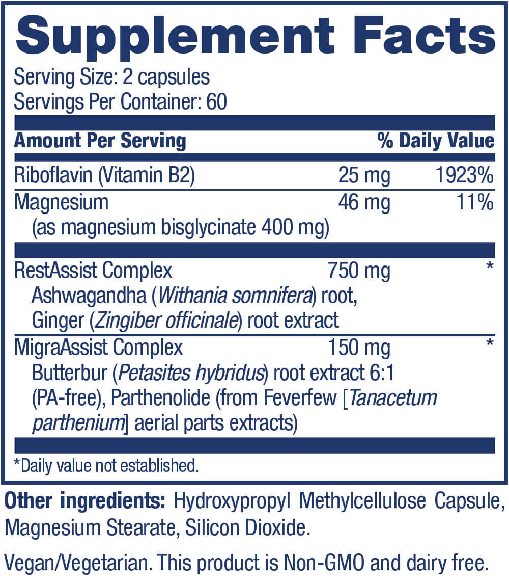 Ingredients and nutritional facts