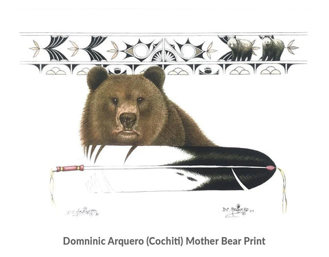 Domninic Arquero (Cochiti) Mother Bear Print