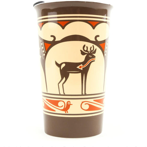 Pueblo Travel Mug Designed by Patricia Lowden – Native-Seeds-Search