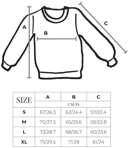shop sweatshirt karlina's size chart