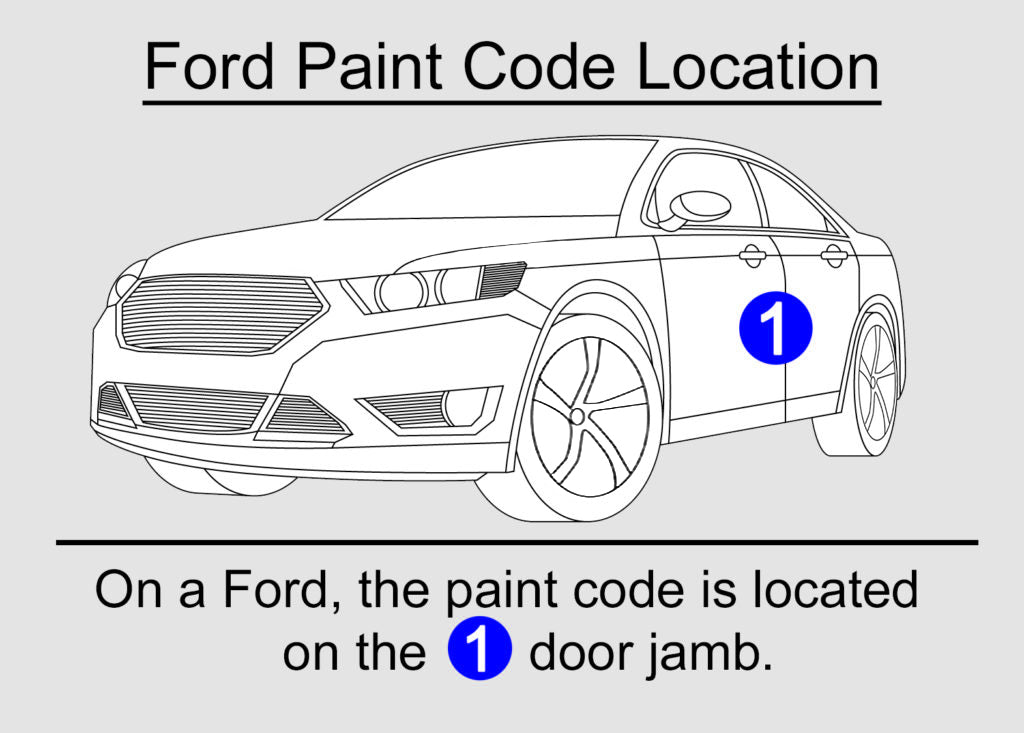 Pintura coche Ford 2C - Código de color Ford en spray o en lata